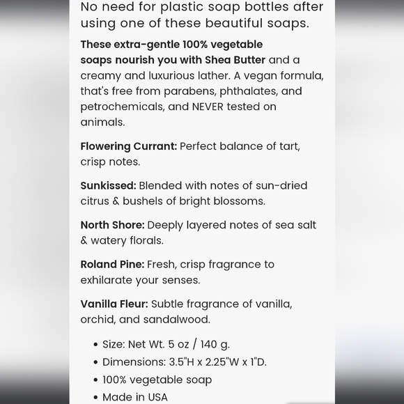 Soap & Paper Factory Roland Pine Shea Butter Soap - Picture 10 of 10